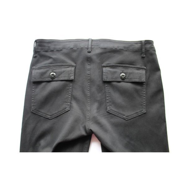 The GREAT. The Skinny Armies Corduroy Pants in Washed Black Size 27 - Picture 6 of 10